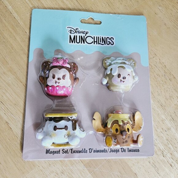 SOLD Disney Parks Munchlings 4 Magnets Set - NIP - Picture 2 of 5